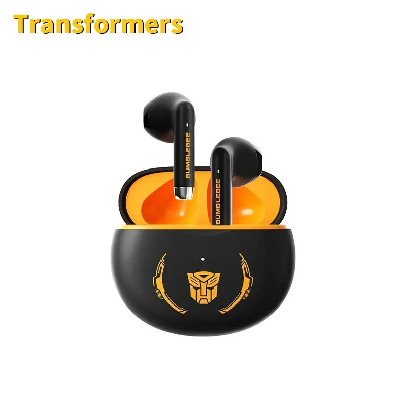 TRANSFORMERS Bluetooth TWS Earphone Wireless Noise Reduction Sport Earbud HiFi HD Call Bumblebee Headphone Gaming Headset TF-T37