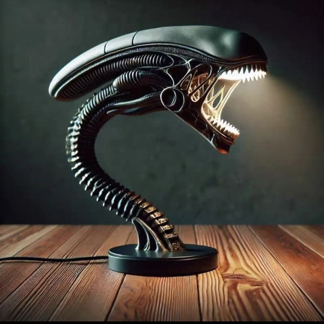 

New Cool Unique Alien Creature Shaped Peripheral Anime Lamp Holder Halloween Vreative Room Decoration Children Surprise Gift