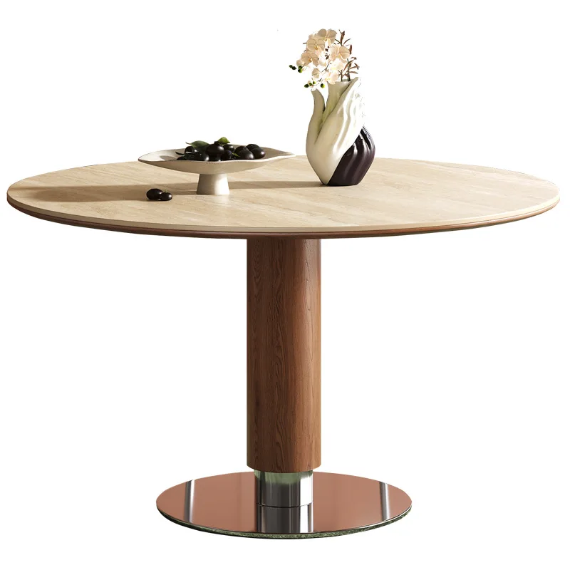 

Household small apartment modern solid wood dining table