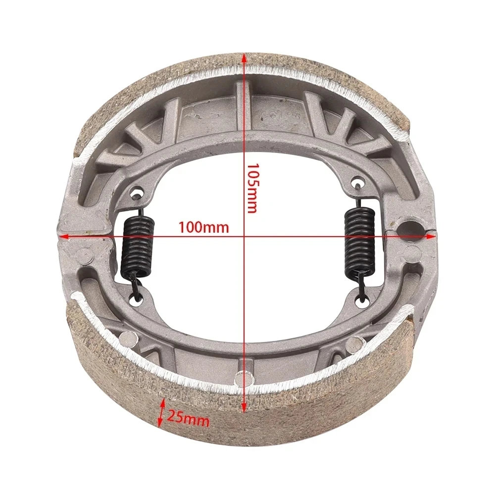 Motorcycle Rear Brake Shoes Brake Pad 105mm for GY6 50 GY6 80 GY6 125 CG125 CG150 139QMB 152QMI 156FMI Scooter Moped ATV