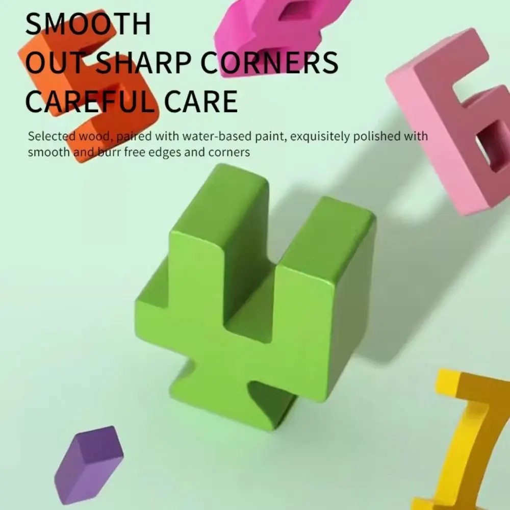 Blocos de construção digitais de madeira, jogo de equilíbrio de partículas grandes, quebra-cabeça digital 3d, montagem educacional, tijolos, blocos de empilhamento, presente