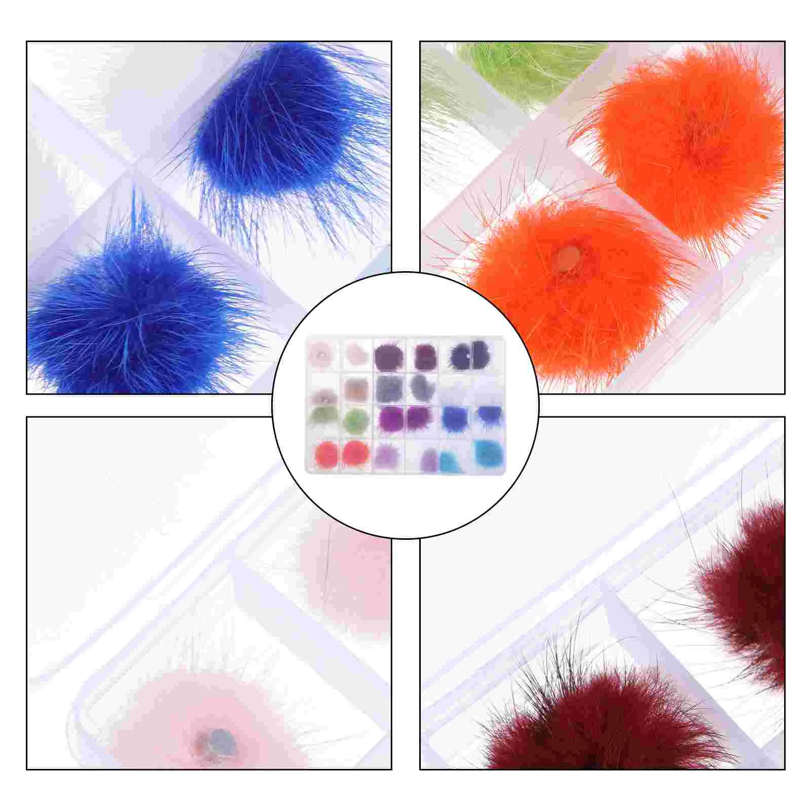 

Craft Nail Embellishments Beauty Decoration Key Fob Detachable Manicure DIY Accessory Cute Fluffy Ball