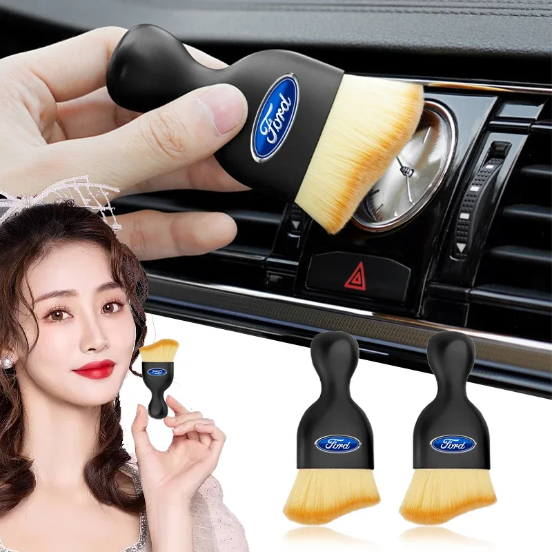 Automotive Interior Cleaning Soft Brush Dust Removal Cleaning Tool For Ford Focus mk2 mk3 Fiesta mk7 Ranger Mondeo mk4 MAX Kuga