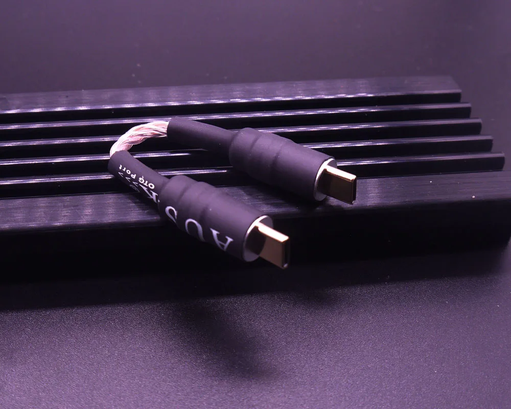 HiFi 6N OCC Type C To C OTG Audio Cable / Type C OTG USB  Cable for Phone Amplifier DAC AS100