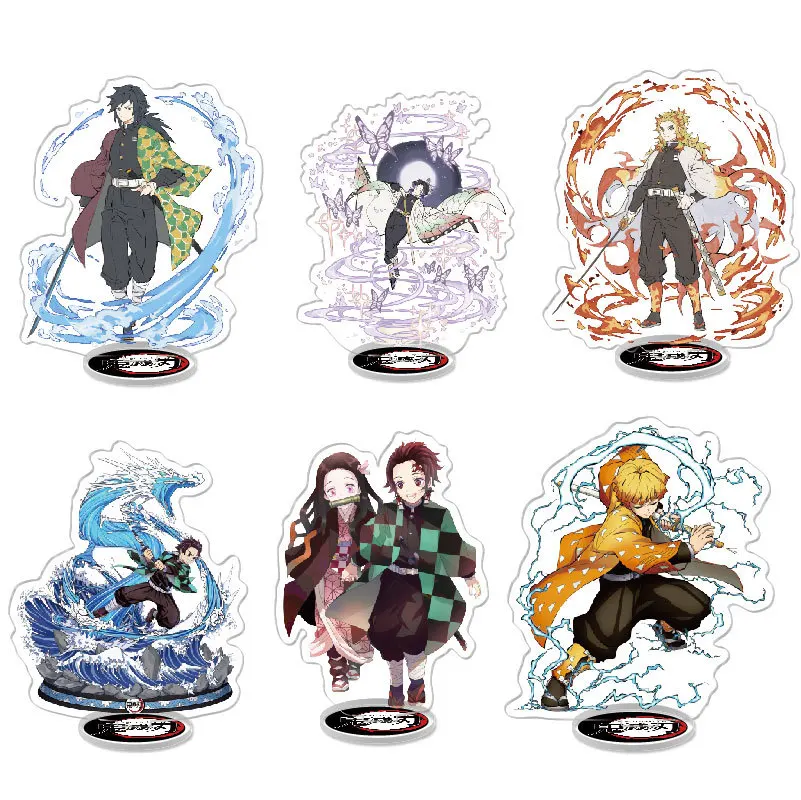Manga Demon Slayer Acrylic Stand Anime Kimetsu no Yaiba Figurines Miniatures Garage Kits Figures Model Toys GK Ornaments Decor