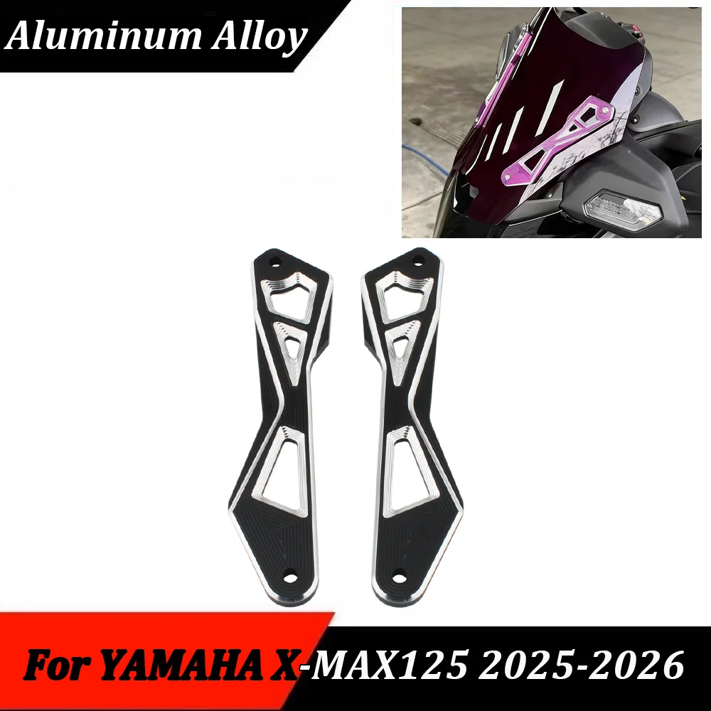 

Motorcycle Accessories Sports Wind Deflector Windshield Bracket Holder Mount Kit For YAMAHA X-MAX125 X-MAX250 X-MAX300 2025-2026