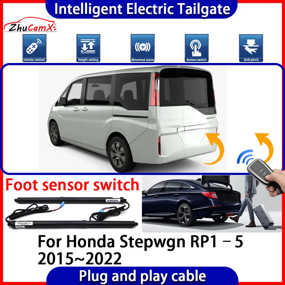 

ZhuCamX Car Automatic Lifting kit Opening Trunk Intelligent Electric Tail Gate Lift Tailgate for Honda Stepwgn RP1–5 2015~2022