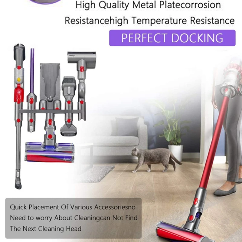 Storage Bracket For Dyson V7 V8 V10 Vacuum Cleaner Brush Stand Tool Nozzle Base Docks Station Shelf Tools Accessories