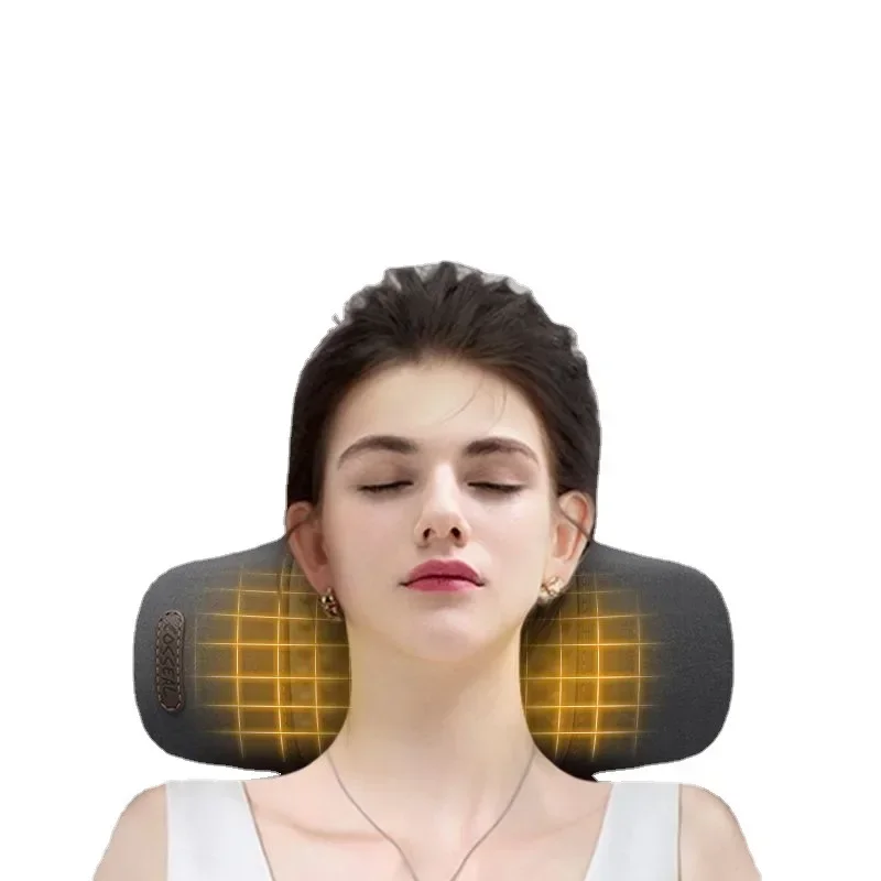 Electric Neck Massager Pillow 3 Modes Heating Vibration Massage Neck Stretcher Support Cervical Neck Traction Relax Massager