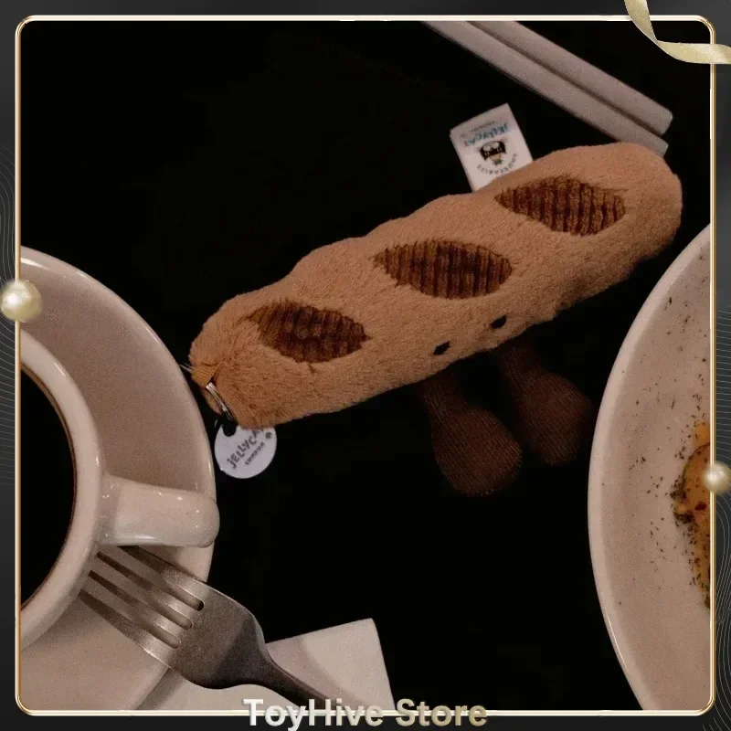 【IN STOCK】JELLYCAT UK Fun Cute Baguette Bag Pendant With Bag Jellycat Baguette Keychain Plush Doll Birthday Christmas Gift