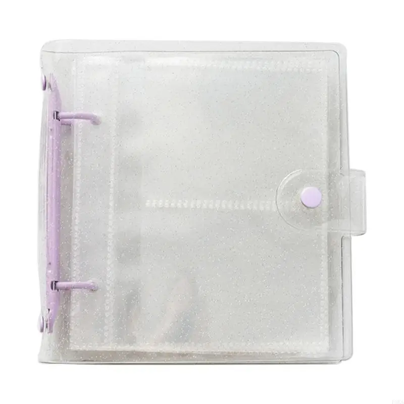 3 Inch Mini Photo Album Book Clear PVC 3 Rings Kpop Photocard Holder Card Protector Sleeve Transparent Binder Cover for Picture