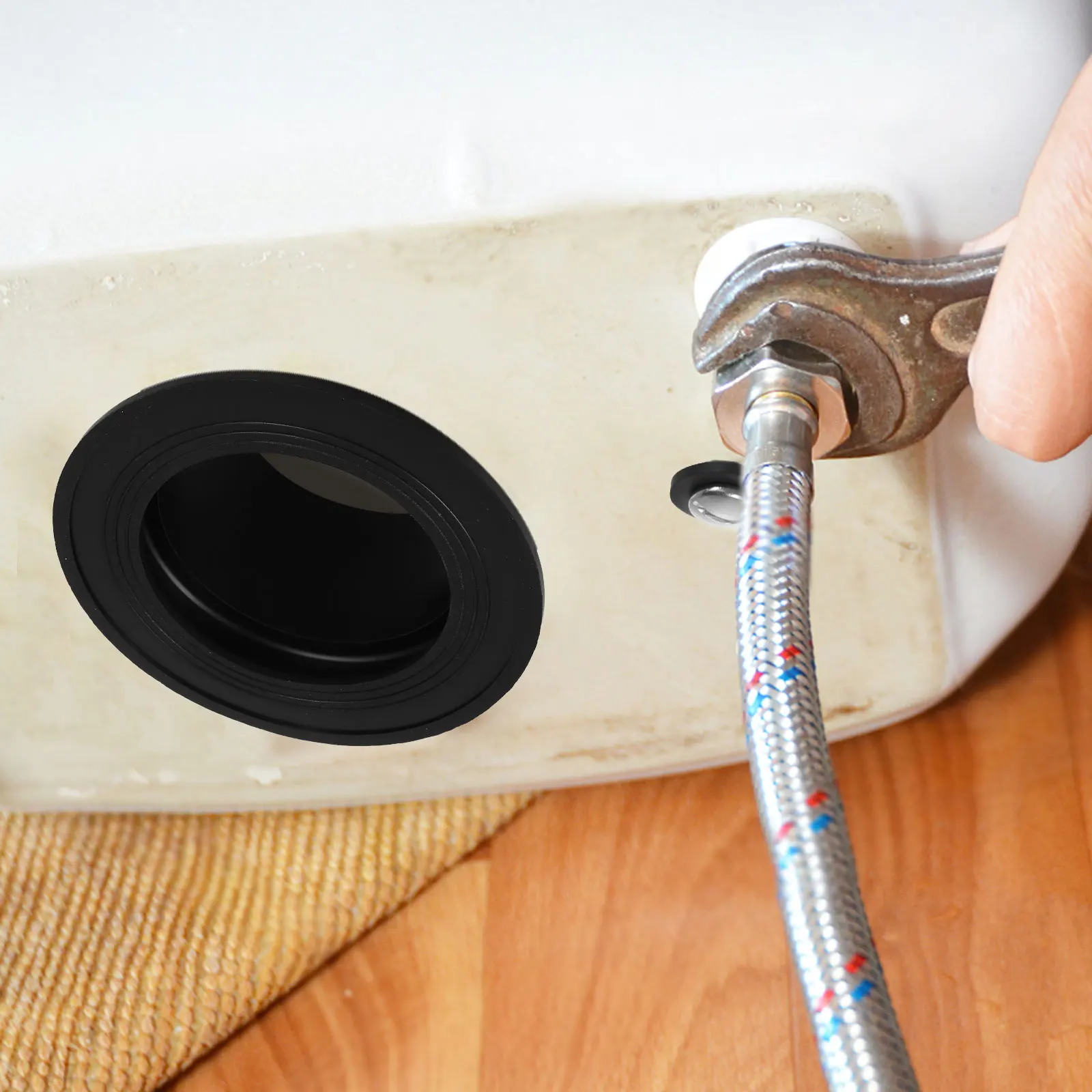 

Rv Toilet Flange Seal Thickened Odor Proof Anti-Backflow Toilet Tank Gasket Universal Replacement Rubber Seals for Tanks