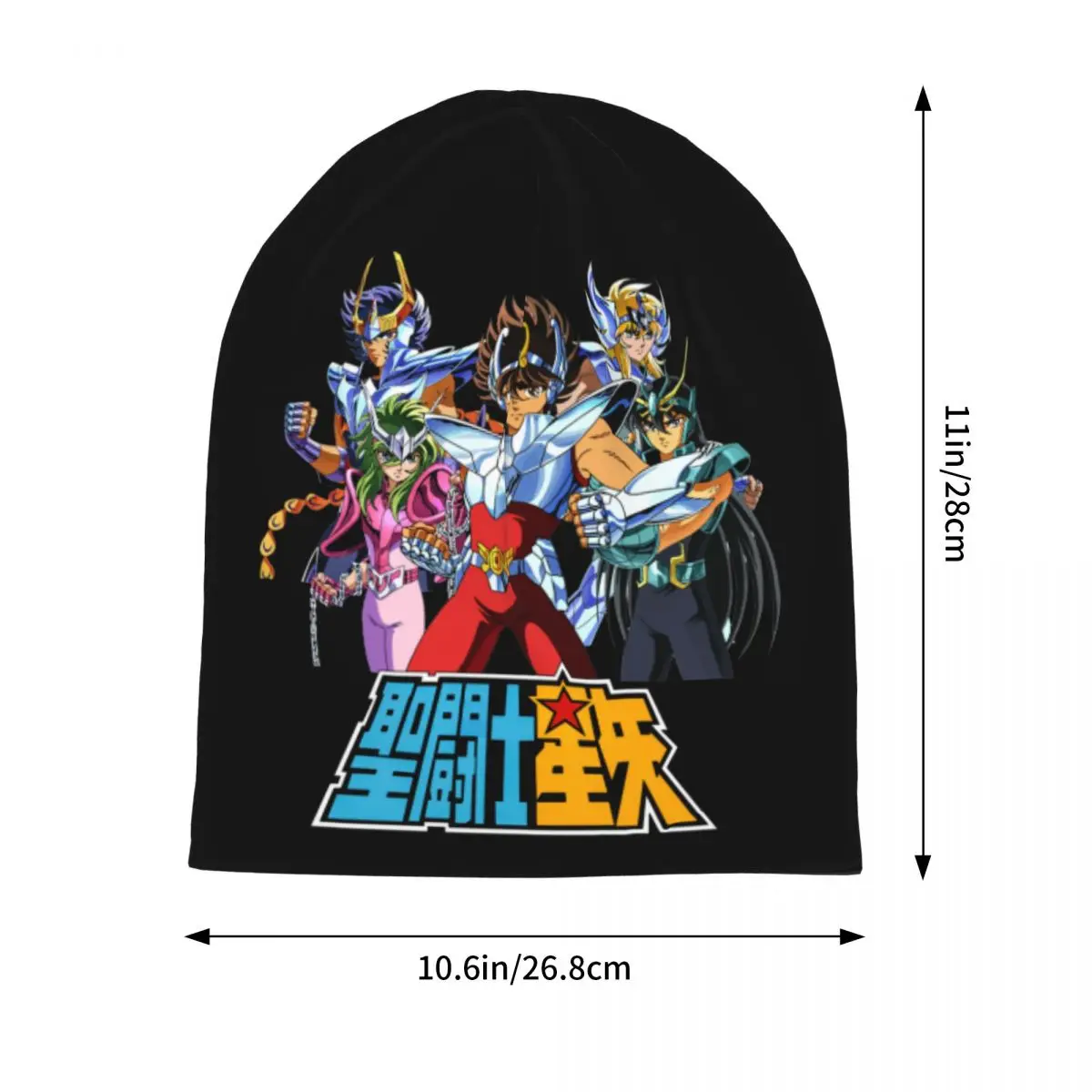Saint Seiya Knights Of The Zodiac Anime Bonnet Hat Autumn Winter Outdoor Skullies Beanies Hats Unisex Warm Dual-use Caps