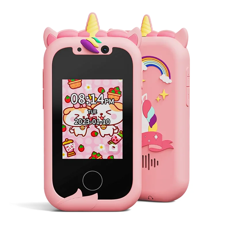 Téléphone intelligent pour filles – Cadeau de Noël et d'anniversaire pour enfants de 3, 4, 5, 6 ans, jouet pour enfants avec écran tactile, deux caméras, apprentissage, lecteur de musique, jeux avec Téléphone intelligent pour filles – Cadeau de Noël et d'anniversaire pour enfants de 3, 4, 5, 6 ans, jouet pour enfants avec écran tactile, deux caméras, apprentissage, lecteur de musique, jeux avec