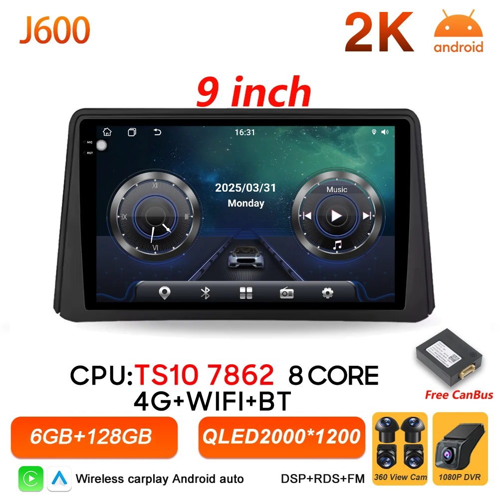 Autostereo Android 16 Radio voor Opel Mokka Vauxhall Mokka 2012 2013 2014 2015 2016 Carplay Video Multimedia Speler BT Head Unit