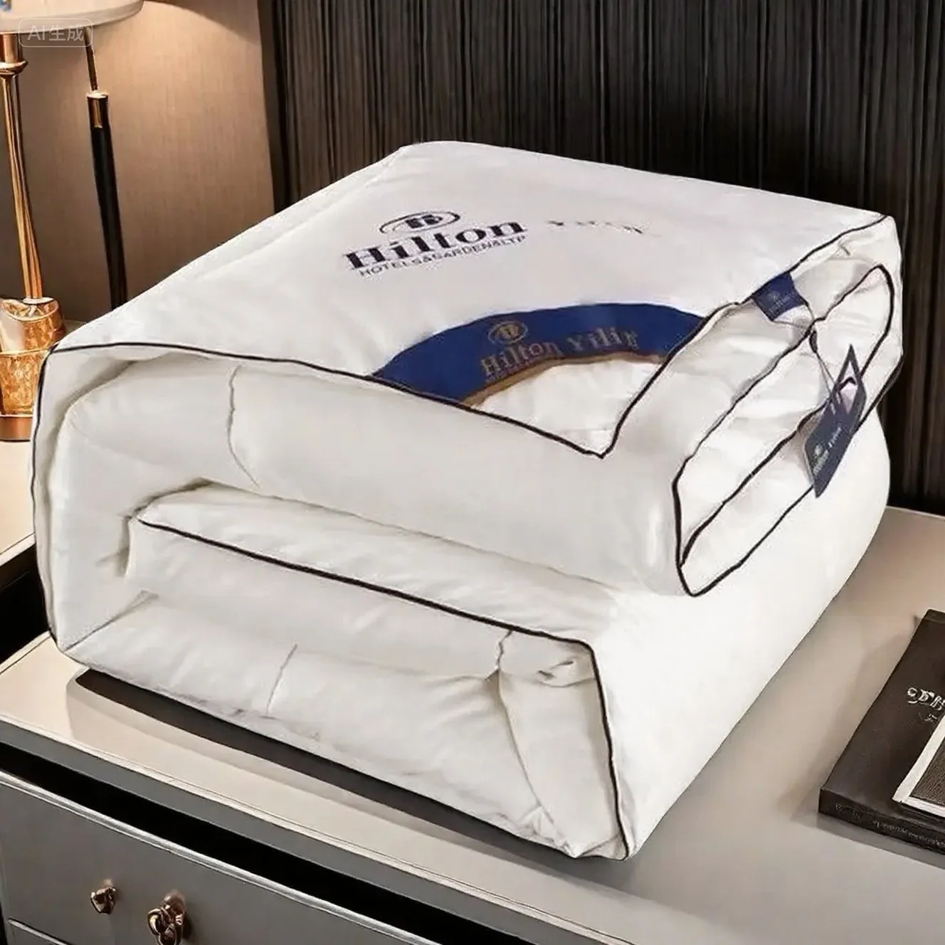 لحاف بديل للريش بجودة فنادق الخمس نجوم، سميك ودافئ للشتاء والربيع والخريف، مناسب للسرير الفردي والمزدوج، مثالي لسكن الطلاب، و... #1