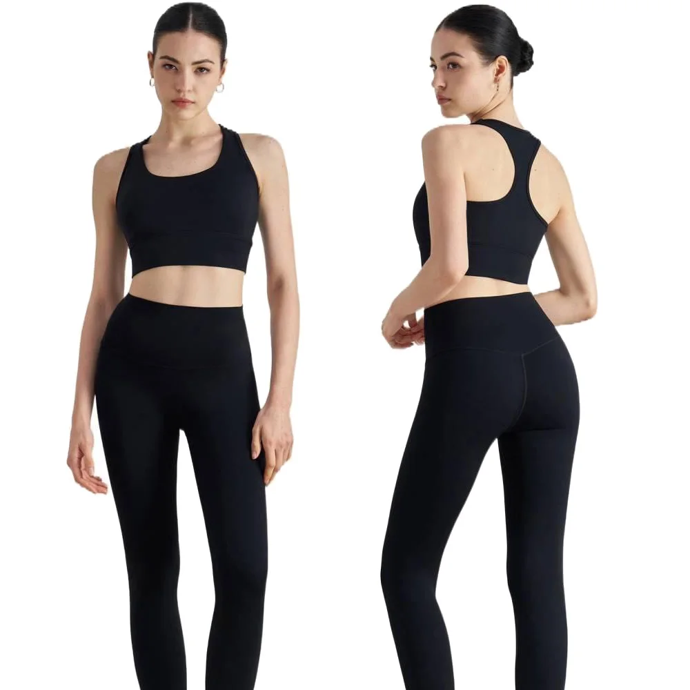 Frühlings-Yoga-Sets für Damen, hochtaillierte Leggings, Sport-BH-Set, nahtloses Workout-Set, Push-up-Yoga-Hose, Fitness-Outfit für den Sommer