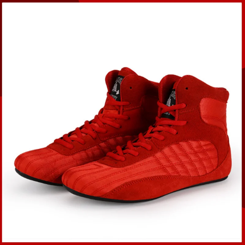 

Original Daykey Red Men's Pro Boxing Flighting Boots Women Breathable Anti-Skid Training Competition Sneakers DK-2304