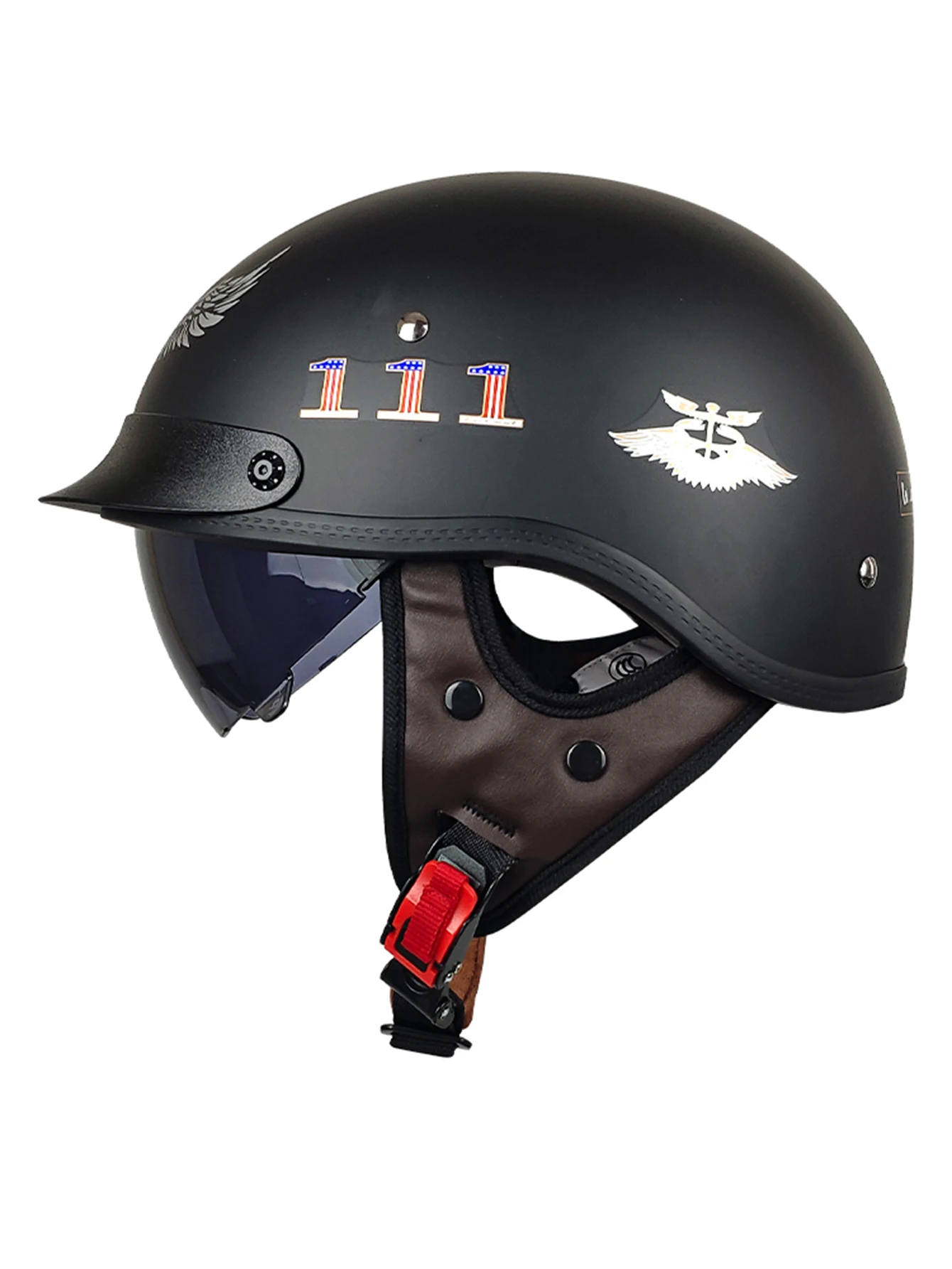 

Factory Wholesale Half Face Helmet ABS Summer Open Face Visor Casco Dirt Bike DOT Standard New Condition Helmet for Men Women