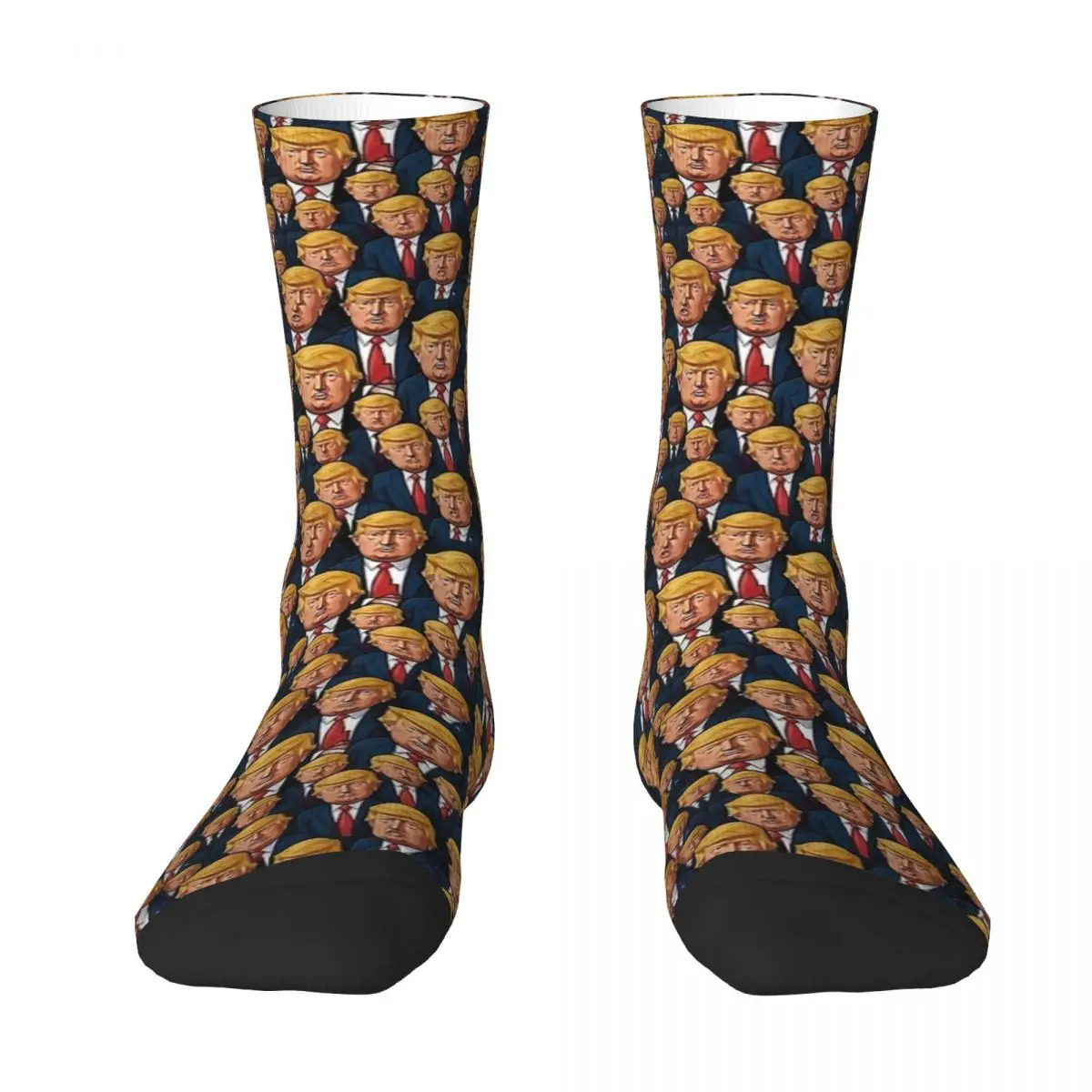 President Donald Trump Pattern Stockings Women Men Socks Warm Soft Novelty Socks Autumn Skateboard Anti Sweat Design Socks