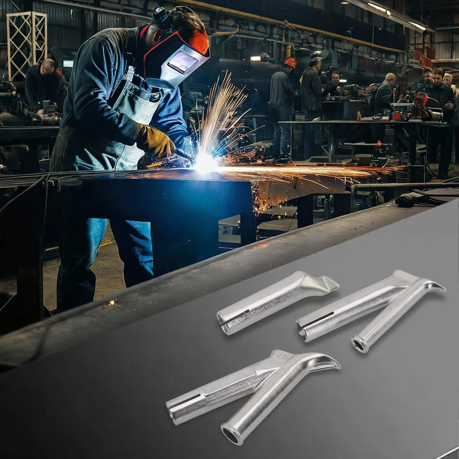 3Pcs Welding Nozzles 5mm Weld Tip Nozzles For Long-term Welding Work Optimal Heat Distribution Sturdy And Seamless Weld