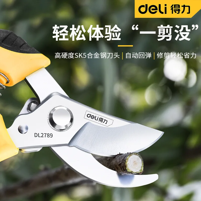 

Deli Pruning Scissors Fruit Tree Pruning Branches Strong Labor-Saving Gardening Cut Flowers Tools Scissors Thick Pruning Shear