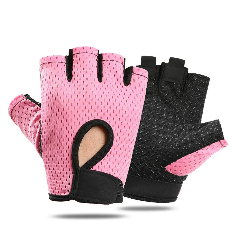 

Half-Finger Gloves Mesh Breathable Fitness Spring Summer Women Sun Protection Wearproof Cycling Men Thin Outdoor Sports Gloves