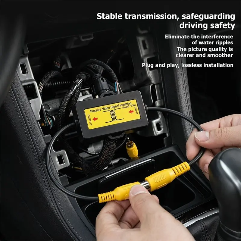 Car For Camera Filter RCA Video Signal Isolator Passive Video Signal Isolation Snowflake Removal - view 4