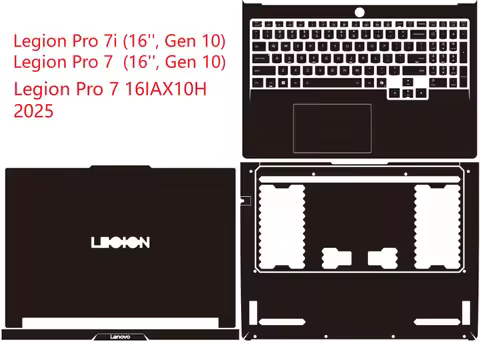 Full Body Laptop Vinyl Decal Cover Sticker Skin Protector For Lenovo Legion Pro 7i (16",Gen 10) / Legion Pro 7 16IAX10H 16 inch