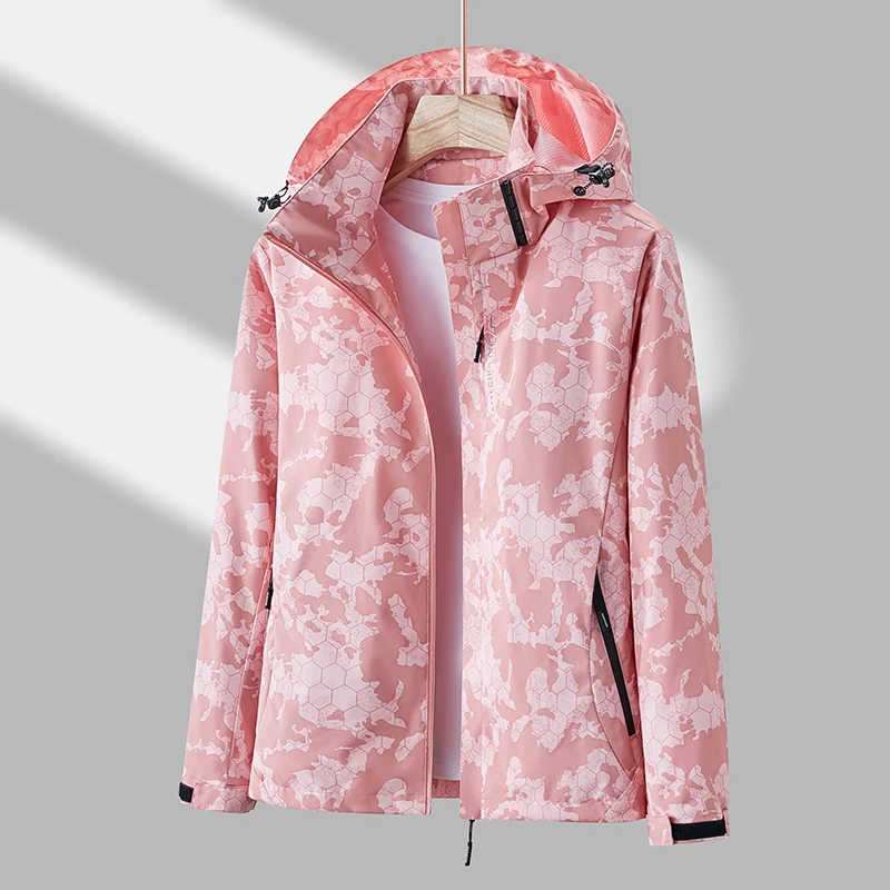 4XL Jacket Girl Waterproof Hiking Jackets Women Spring Autumn Outdoor Sports Camping Coat Climbing Trekking Travel Windbreaker