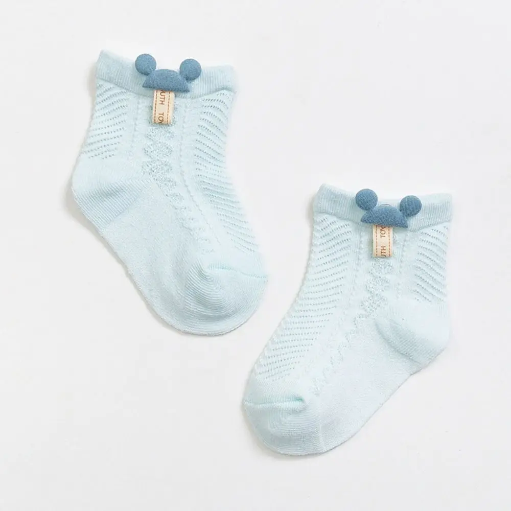 

Fashion Breathable Boneless Baby Socks Cotton Solid Color Mesh Socks Thin Spring and Summer Newborn Stockings