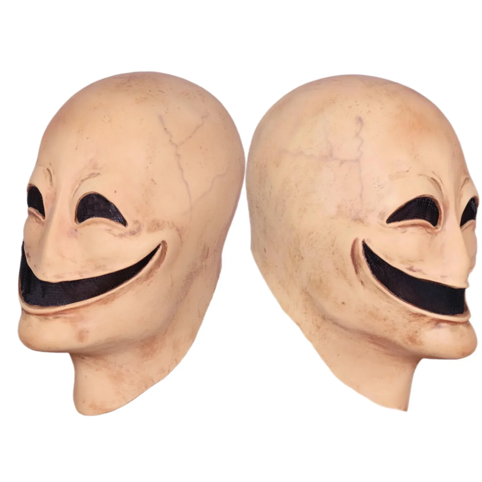 Máscara Alienígena do Dia das Bruxas para Homens Sorriso Assustador, Assustador, Rosto Inteiro, Chapelaria De Látex, Fantasia De Carnaval, Cosplay De Terror Para Adultos