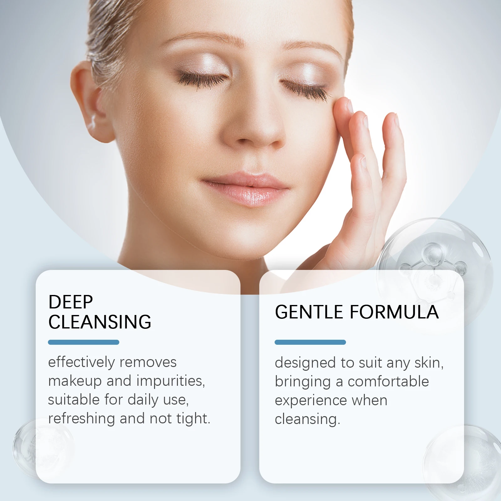 مزيل المكياج زيت تنقية المسام لطيف مهدئ للوجه عيون الشفاه غير تشديد منعش ترطيب منظف للوجه النفط