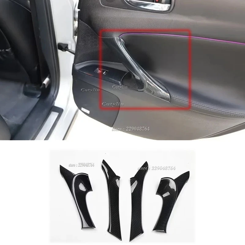 Right Hand Drive ABS Carbon Fiber Car Trim Styling For Lexus IS250 IS300 2006-2011 Interior Cover Stickers Moldings Accessories