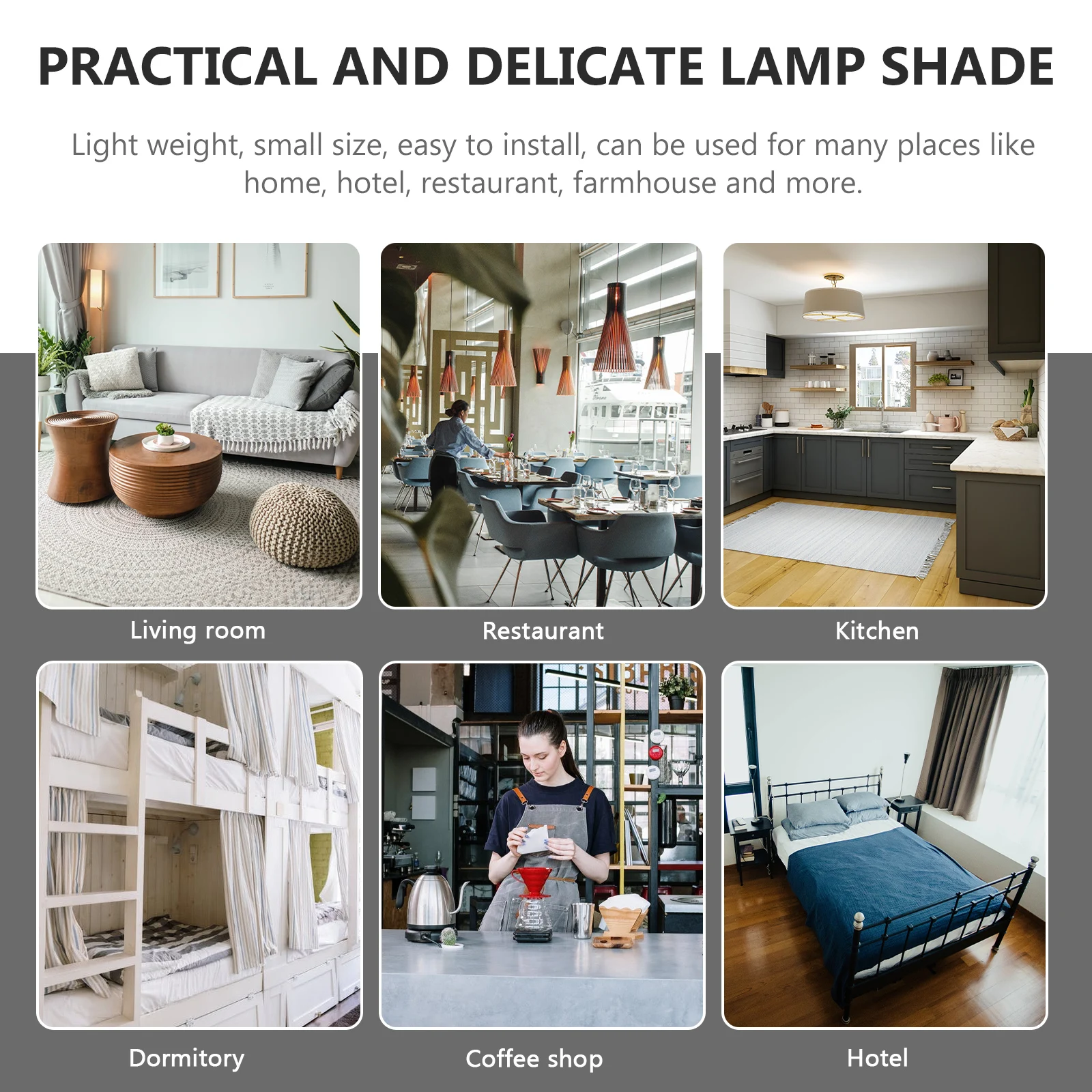 

Lampshade Frame E27 Socket Iron Wire Shade Ring Sturdy DIY Lamp Shade Holder Light Cage Guard Lampshade Frames