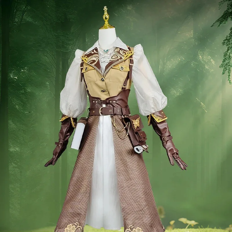 CyIdentity V Entomologist Melly Plinius Vestido de cosplay gótico para mujer, lindo conjunto de disfraz de uniforme de fiesta de Halloween, Loli hecho a medida