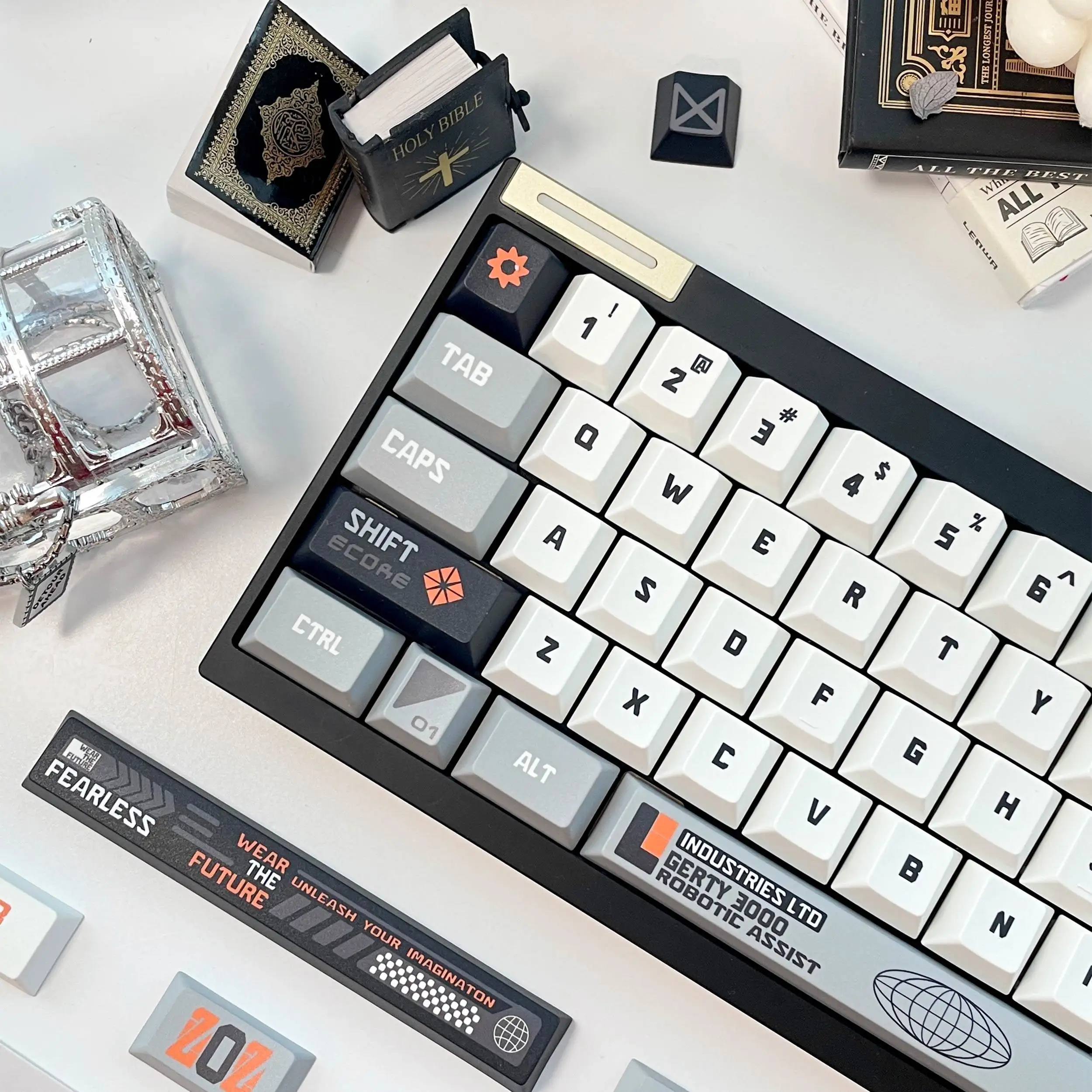 

Набор тематических колпачков для будущего производства PBT Cherry Profile, оригинальные колпачки ручной работы на заказ для аксессуаров для механической клавиатуры