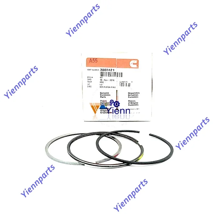 

For Cummins 4BT 4BT3.9 4BTA 4BTAA Piston Ring Set 3802421 Fit SKID STEER LOADERS Cummins 4BT 3.9L Engine Parts