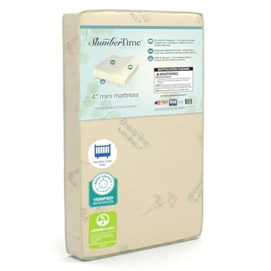 

Simmons SlumberTime Naturally 4-Inch Mini Crib Mattress