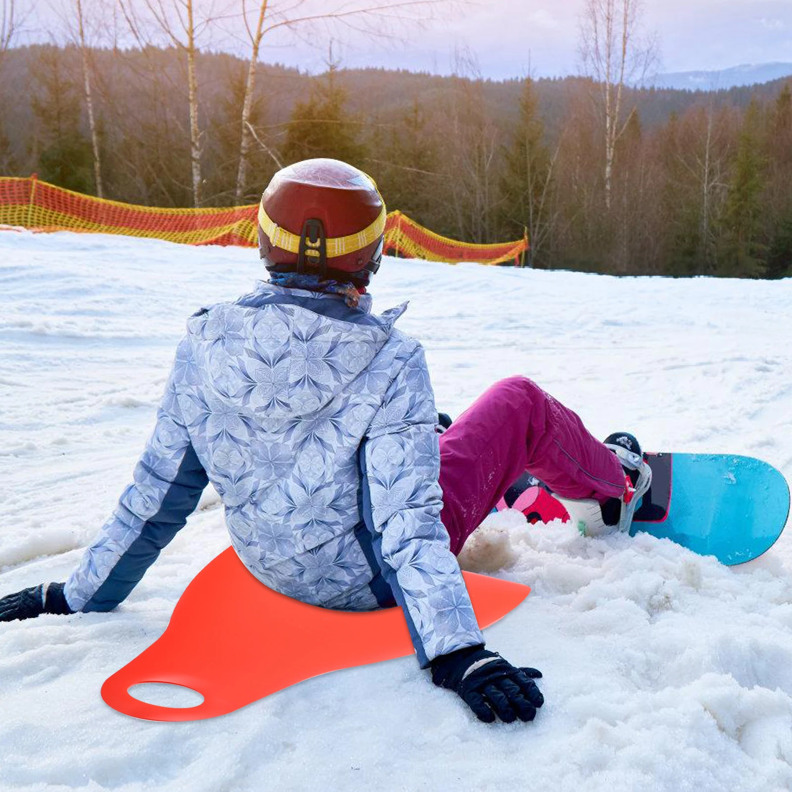 

Grass Slide Ski Boards Sled Plaything Sleds Foldable Roll-up Beginner Snowboard Plastic Sledding with Handle for Child