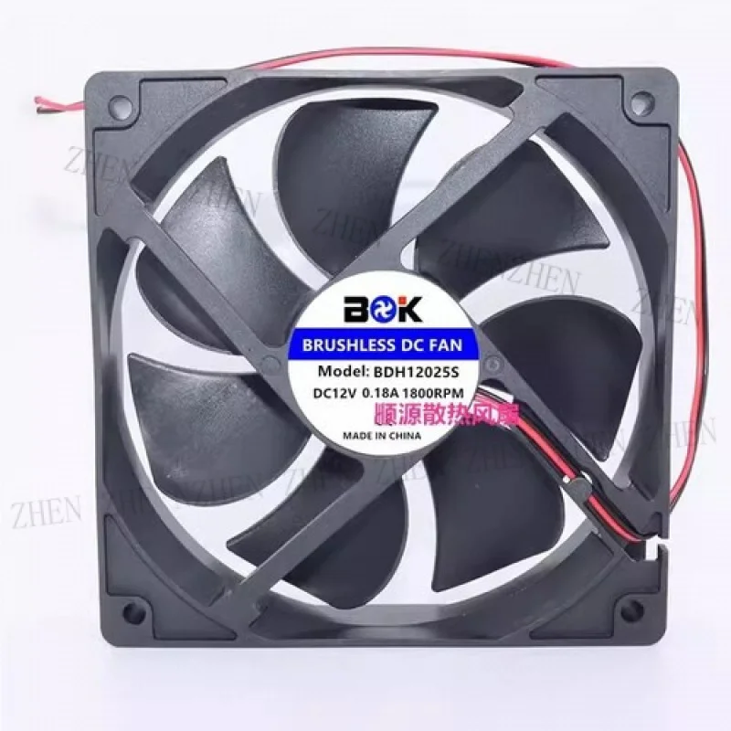 

Y ДЛЯ BDK BDH12025S DC12V 0,18A 12 см 1800 об/мин 2-проводной охлаждающий вентилятор