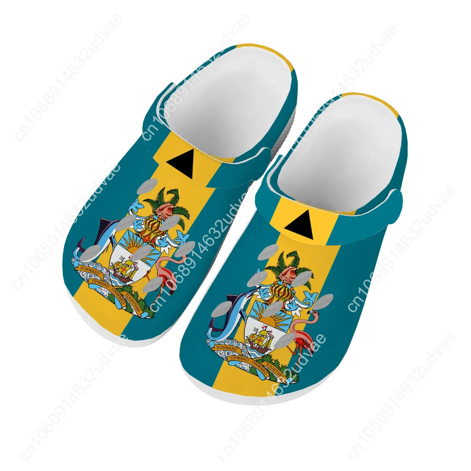 

Сандалии с национальным флагом Багам, мужские и женские модные подростковые туфли для воды, садовые дышащие удобные пляжные тапочки на заказ