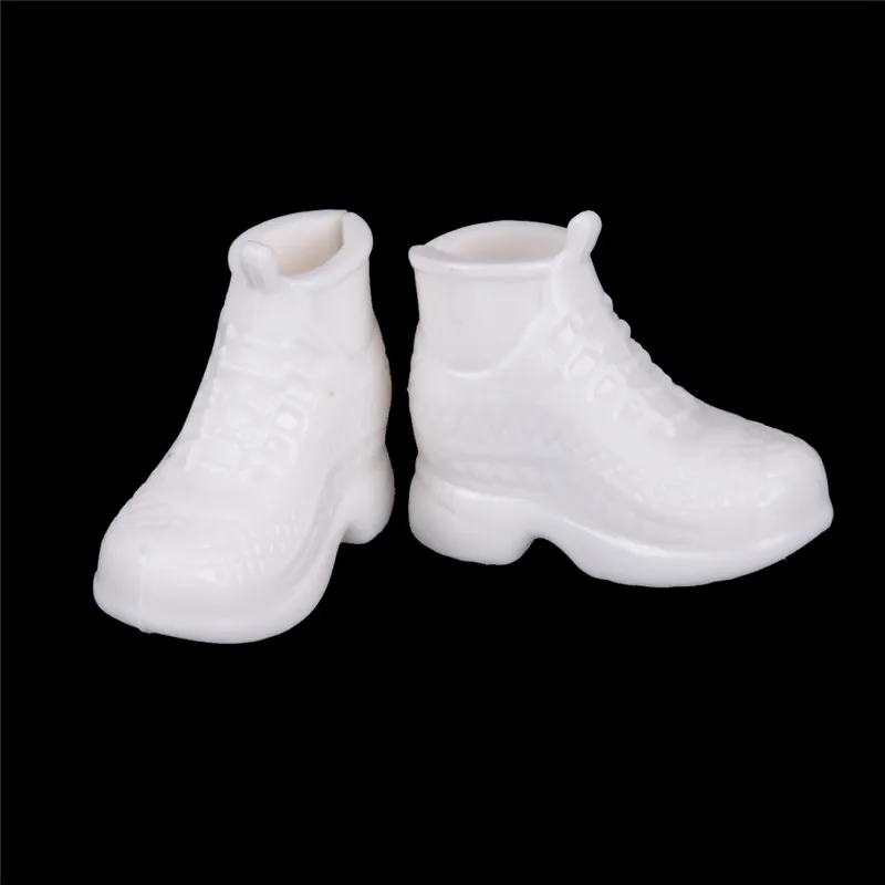 Dolls Accessories Gift 10 Pairs White Doll Sneakers Shoes