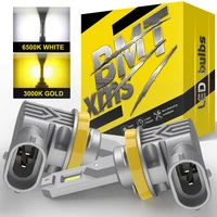 BMTxms 2 uds blanco amarillo doble Color Switchback H11 H8 luces antiniebla LED 9006 HB4 9005 HB3 H10 9145 lámpara Led de conducción diurna