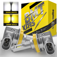BMTxms 2PCS White Yellow Dual Color Switchback H11 H8 LED Fog Lights 9006 HB4 9005 HB3 H10 9145 Led Daytime Running Driving Lamp