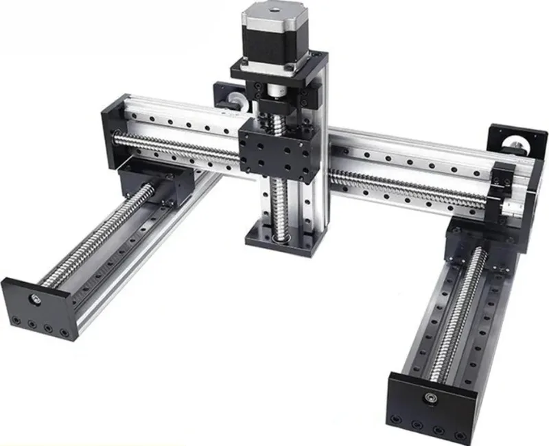CNC Gantry 3-Axis Stage Table Ball Screw S F U1605 Linear Guide Rail Router With Nema23 Stepper Motor  Slide Stage