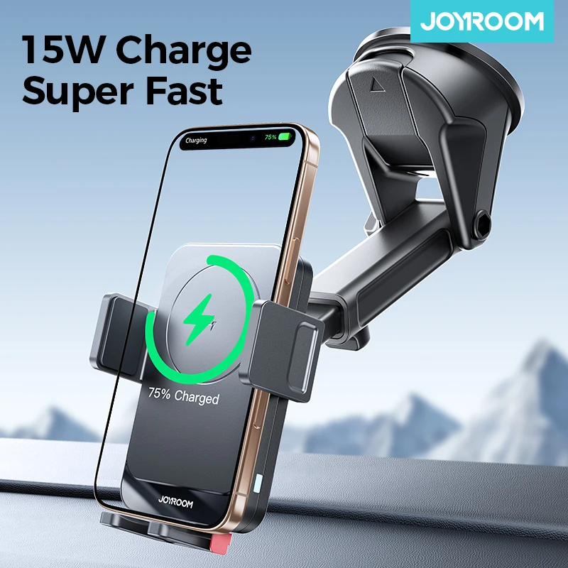 

Joyroom 15W Car Phone Holder Stand Wireless Charger Car Charger Rotatable Air Vent Dashboard Phone Holder Car Charger Stand