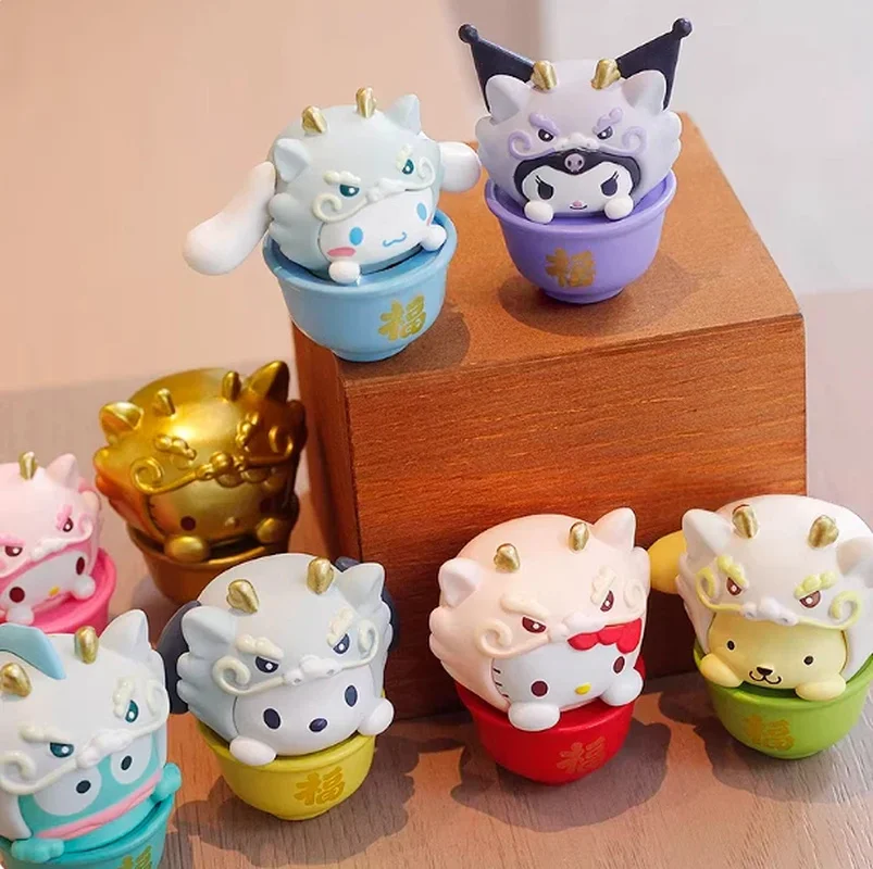 

Новинка в наличии: Серия Meiletipa Cha Dog Kt Cat Zhaofu Dragon Brocade – Коллекционная фигурка-сюрприз (Blind Box), ручная работа, настольное украшение, подарок