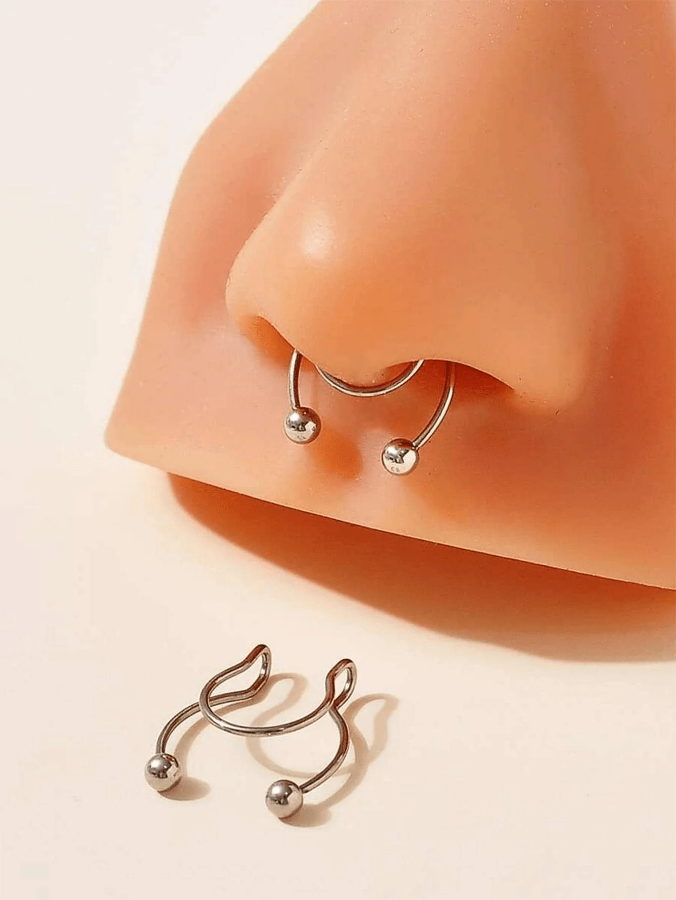 2 sztuki – metalowe kolczyki d – Body Jewelry Septum recenzja i cena