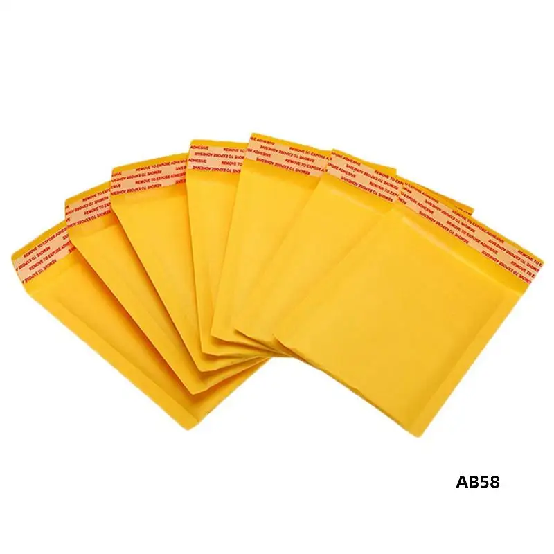 

400Pc/Lot Thickened Kraft Paper Bubble Envelopes Bags Mailers Padded Shipping Envelope With Bubble Mailing Bag 15X18cm